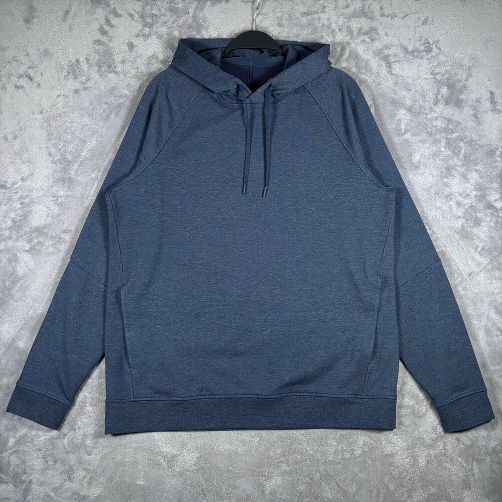Lululemon City Sweat Pullover Hoodie Mens XL Heathered True Navy Blue